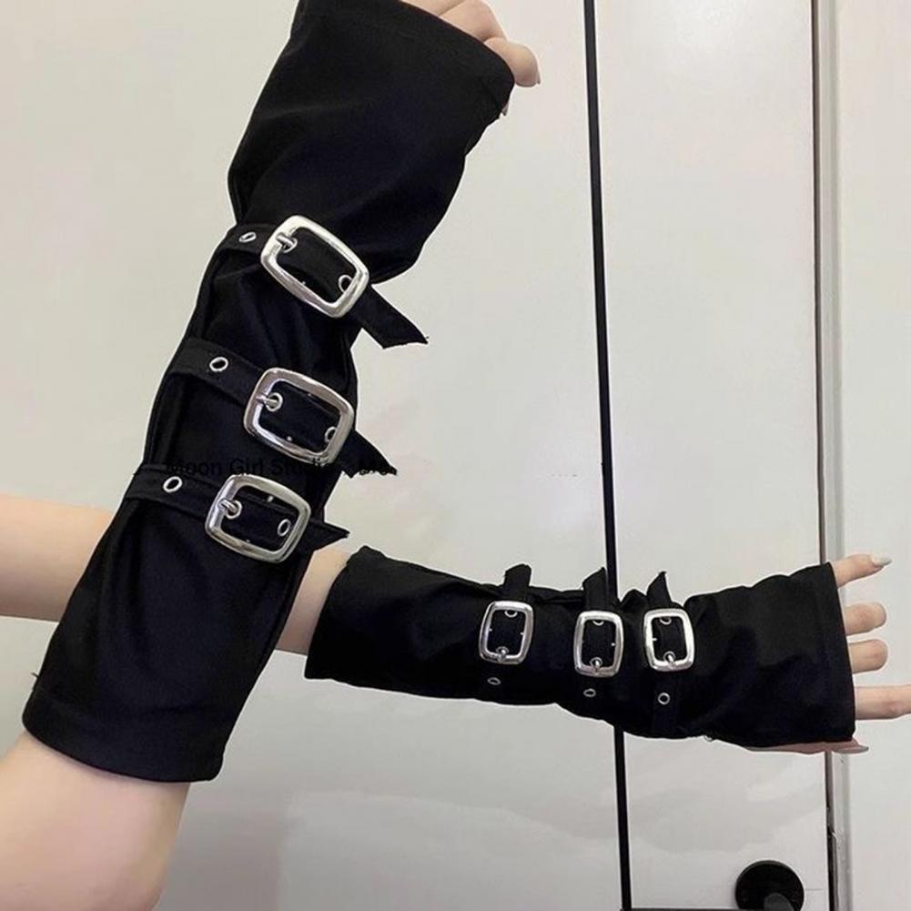 Fingerless Glove Knit - Goth Arm Warmers Fingerless Gloves Women