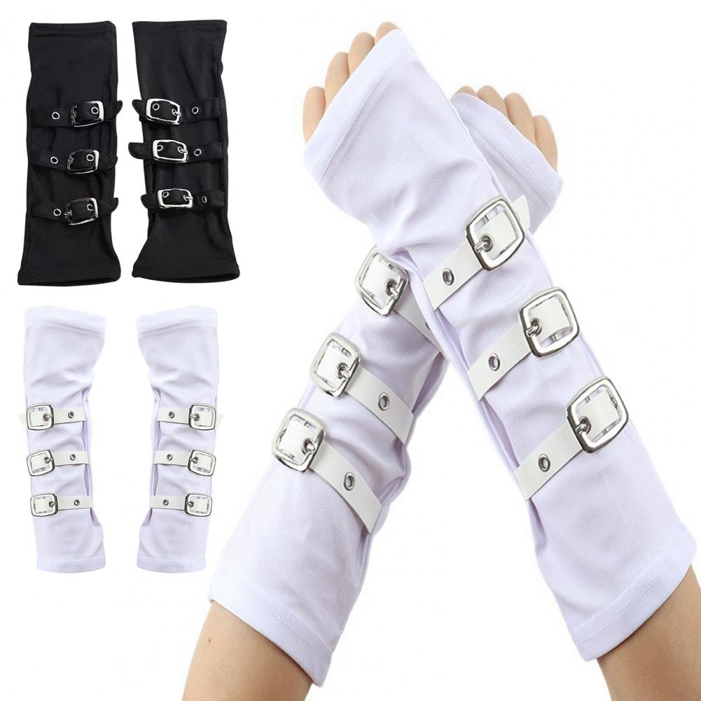 Goth Arm Warmers Fingerless Gl - Fingerless Glove Knit 评论和价格