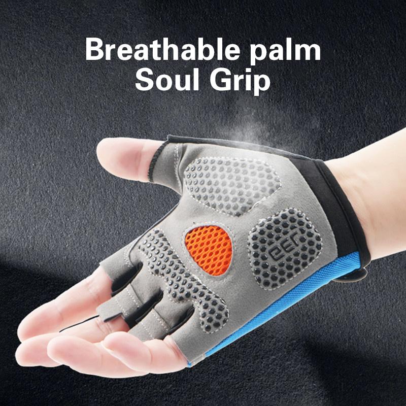 Hot Half Finger Cycling Gloves - Fingerless Glove Knit 评论和价格