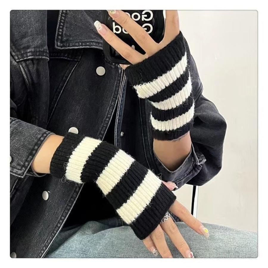 Y2k Accessories Cold Resistanc - Fingerless Glove Knit 评论和价格