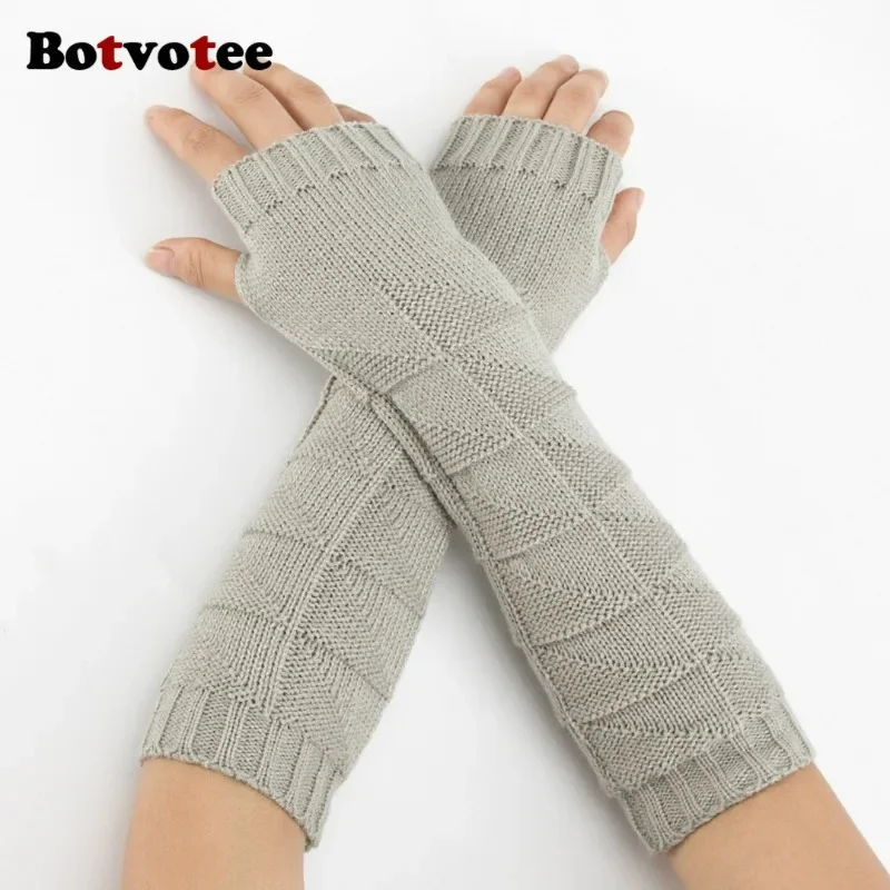 Botvotee Y2k Chunky Knit Arm W - Fingerless Glove Knit 评论和价格